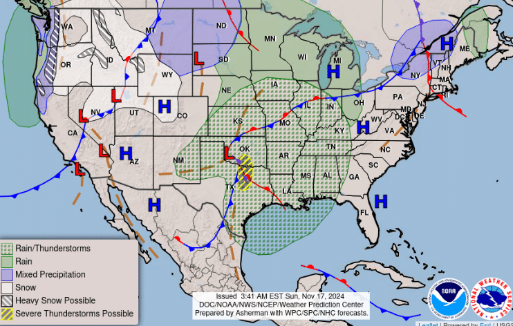 Rain Here, Not There: The Bizarre Weather Pattern Splitting the Nation; What to Expect Monday