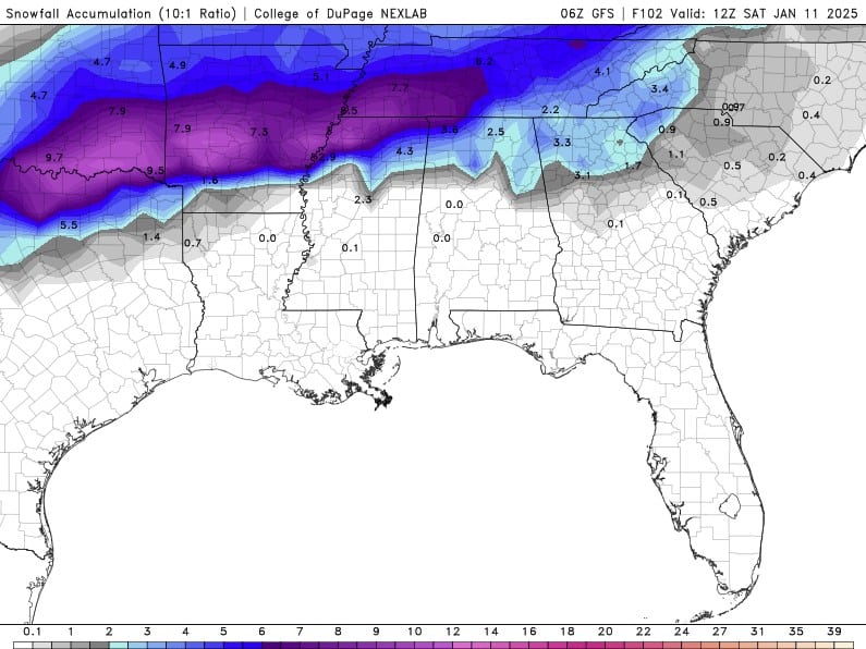 How Much Snow Memphis and the Mid-South are Expecting and When.