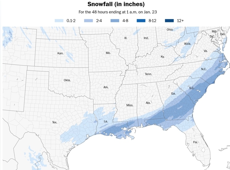 What to Know About The Gulf Coast Blizzard of 2025 and How Rare It is