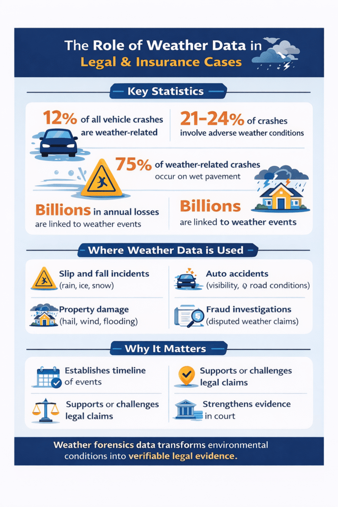Weather forensic data statistics 