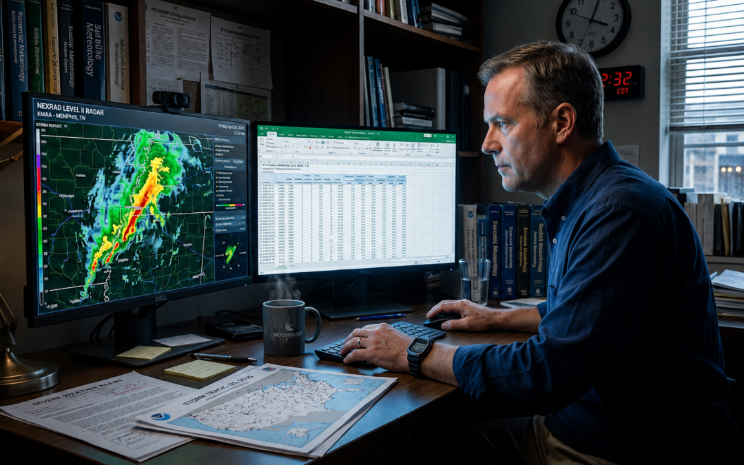 FORENSIC METEOROLOGIST EXPERT WITNESS ANALYZING RADAR IMAGERY